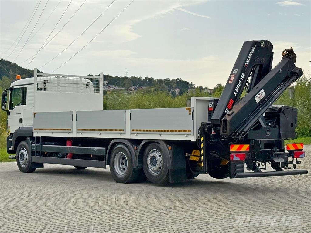 MAN TGS 26.460 * HIAB X - HIDUO 188 B-3 + FUNK* TOP Flatbed kamyonlar
