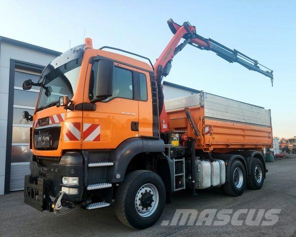 MAN TGS 28.360 6x4-4 BL Palfinger PK9001 Kran Funk Самосвал