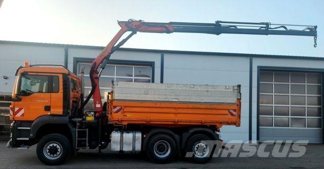 MAN TGS 28.360 6x4-4 BL Palfinger PK9001 Kran Funk Самосвал