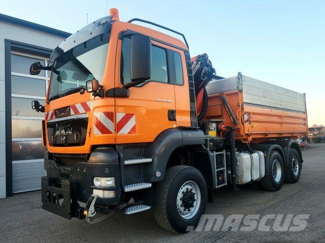MAN TGS 28.360 6x4-4 BL Palfinger PK9001 Kran Funk Самосвал
