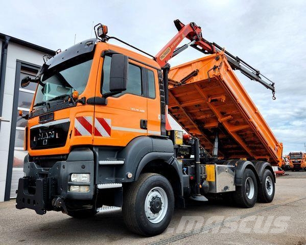 MAN TGS 28.400 6x4-4 BL Palfinger PK12002 Kran Euro5 Tipper trucks