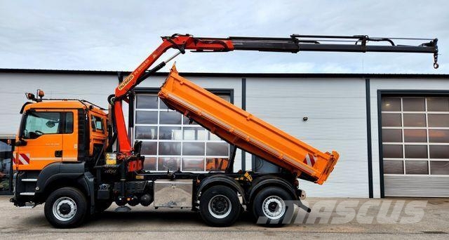 MAN TGS 28.400 6x4-4 BL Palfinger PK12002 Kran Euro5 Tipper trucks