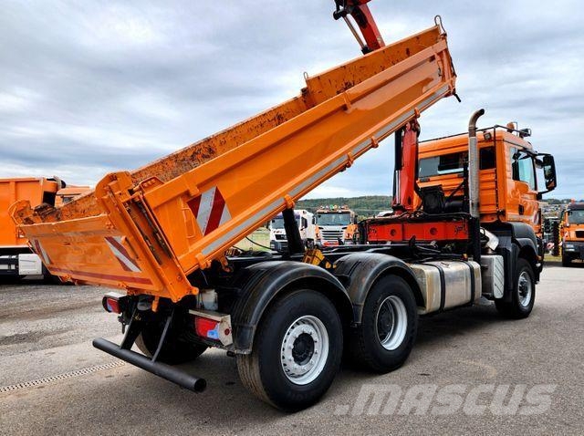 MAN TGS 28.400 6x4-4 BL Palfinger PK12002 Kran Euro5 Tipper trucks