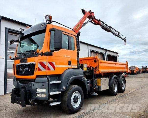 MAN TGS 28.400 6x4-4 BL Palfinger PK12002 Kran Euro5 Tipper trucks