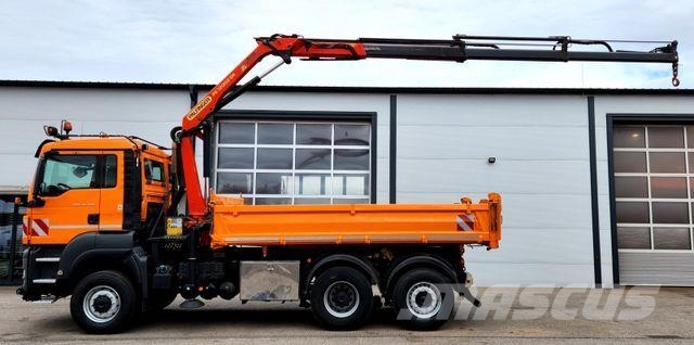 MAN TGS 28.400 6x4-4 BL Palfinger PK12002 Kran Euro5 Tipper trucks