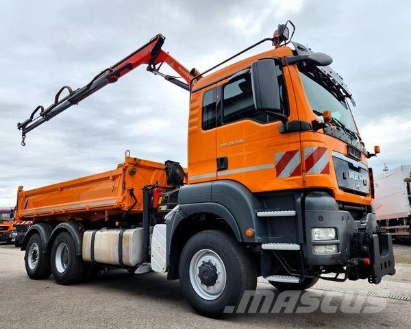 MAN TGS 28.400 6x4-4 BL Palfinger PK12002 Kran Euro5 Tipper trucks