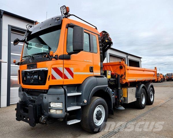 MAN TGS 28.400 6x4-4 BL Palfinger PK12002 Kran Euro5 Tipper trucks