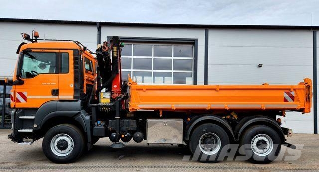 MAN TGS 28.400 6x4-4 BL Palfinger PK12002 Kran Euro5 Tipper trucks