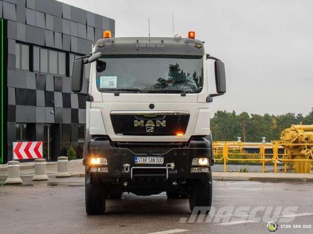 MAN TGS 28.540 6x4x4 Palfinger PK 50002 EH Cran شاحنات مسطحة/مفصلية الجوانب
