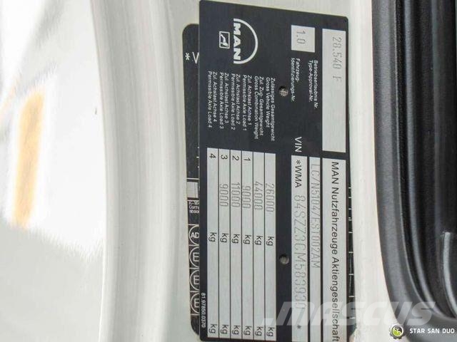 MAN TGS 28.540 6x4x4 Palfinger PK 50002 EH Cran شاحنات مسطحة/مفصلية الجوانب