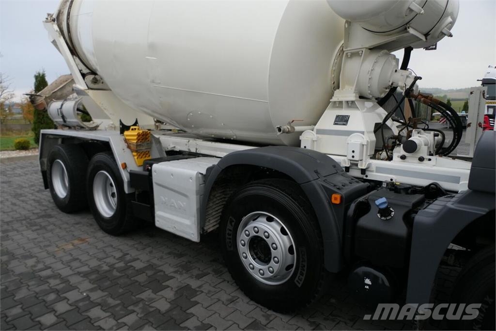 MAN TGS 32.420 / 8x4 / BETONOMIESZARKA / GRUSZKA 9 M3  شاحنات خرسانة