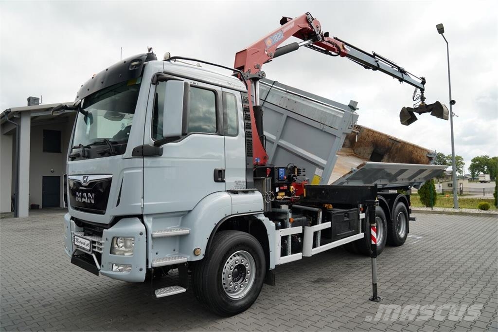 MAN TGS 33.360 / WYWROTKA + HDS Autobasculanta