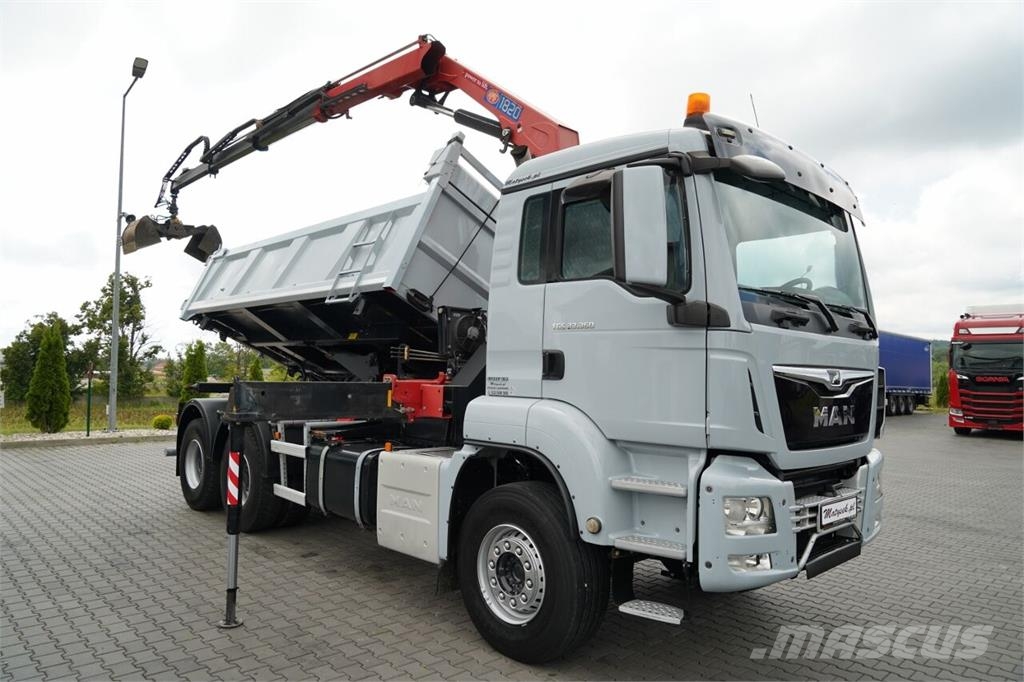MAN TGS 33.360 / WYWROTKA + HDS Autobasculanta