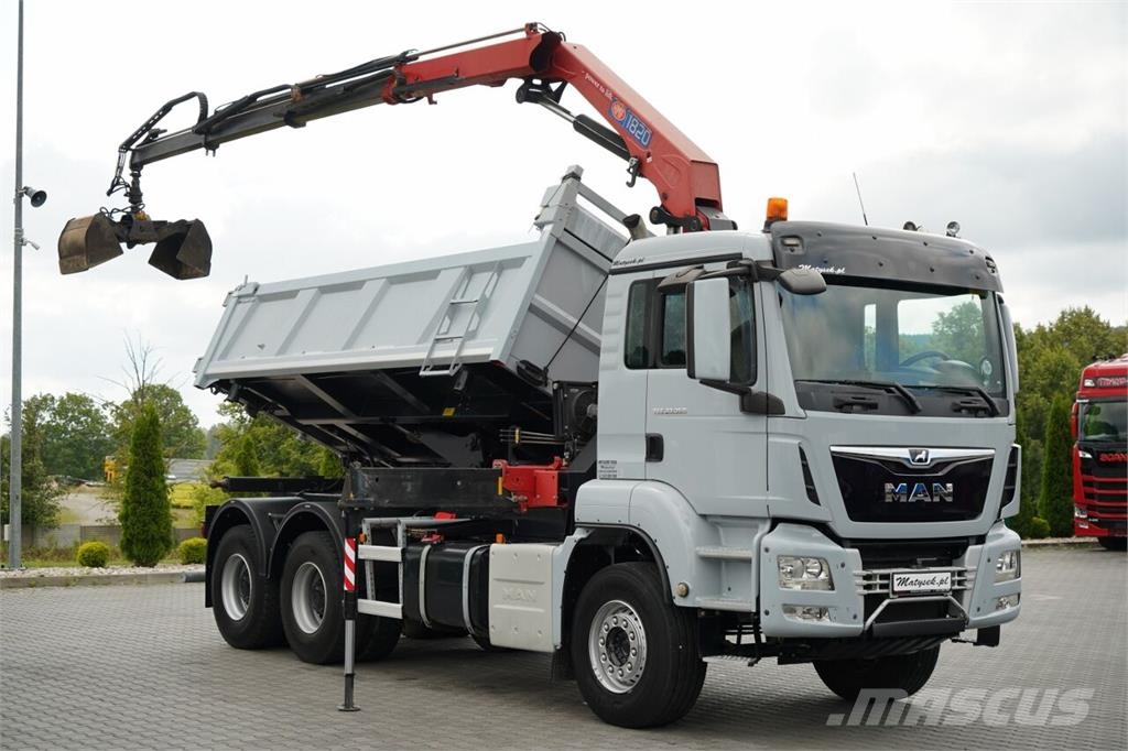 MAN TGS 33.360 / WYWROTKA + HDS Autobasculanta