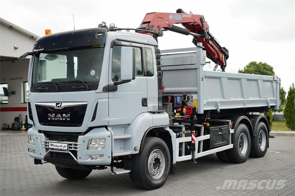 MAN TGS 33.360 / WYWROTKA + HDS Autobasculanta