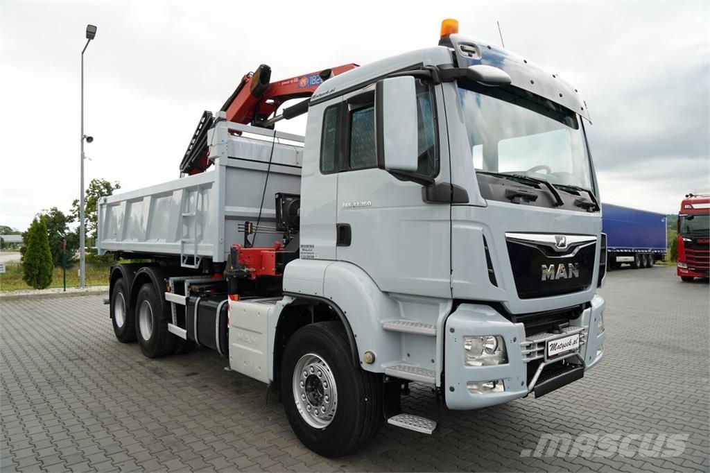 MAN TGS 33.360 / WYWROTKA + HDS Autobasculanta