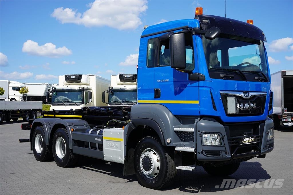 MAN / TGS / 33.360 / 6 X 6 / E 6 / HAKOWIEC / MANUAL Камиони с кран с кука