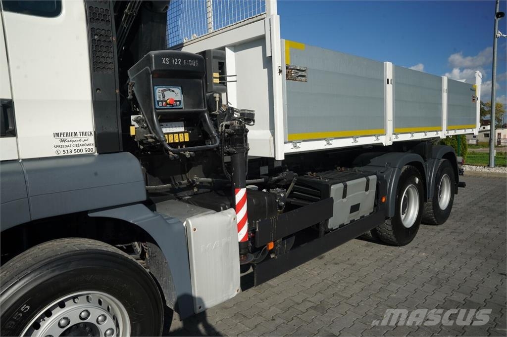 MAN TGS 33.360 / 6x4 / WYWROTKA - 5,7 M + HDS HIAB XS Billenő teherautók