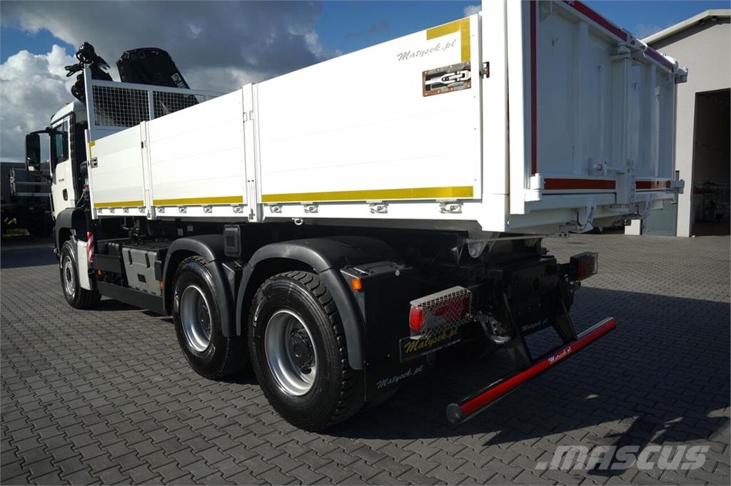 MAN TGS 33.360 / 6x4 / WYWROTKA - 5,7 M + HDS HIAB XS Billenő teherautók
