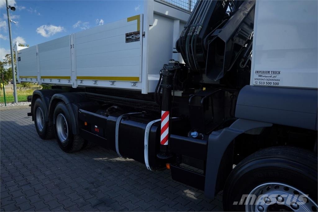 MAN TGS 33.360 / 6x4 / WYWROTKA - 5,7 M + HDS HIAB XS Billenő teherautók
