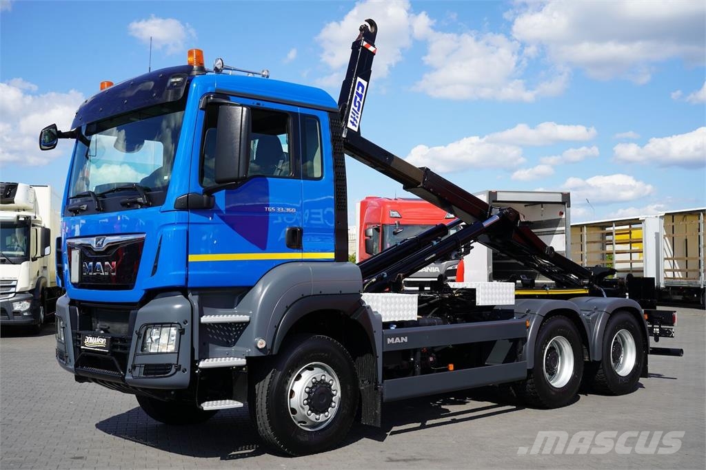 MAN / TGS / 33.360 / 6 X 6 / E 6 / HAKOWIEC / MANUAL Камиони с кран с кука