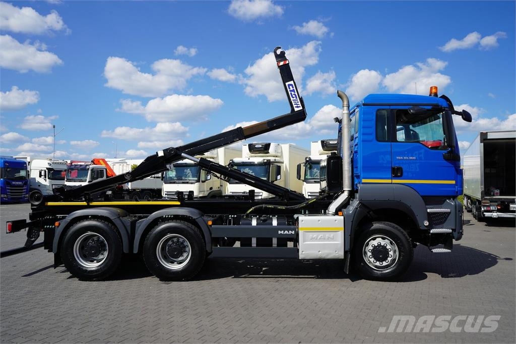 MAN / TGS / 33.360 / 6 X 6 / E 6 / HAKOWIEC / MANUAL Камиони с кран с кука