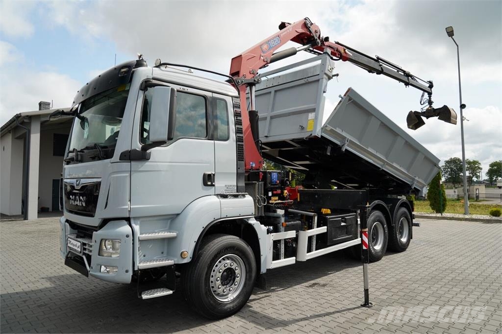 MAN TGS 33.360 / WYWROTKA + HDS Autobasculanta