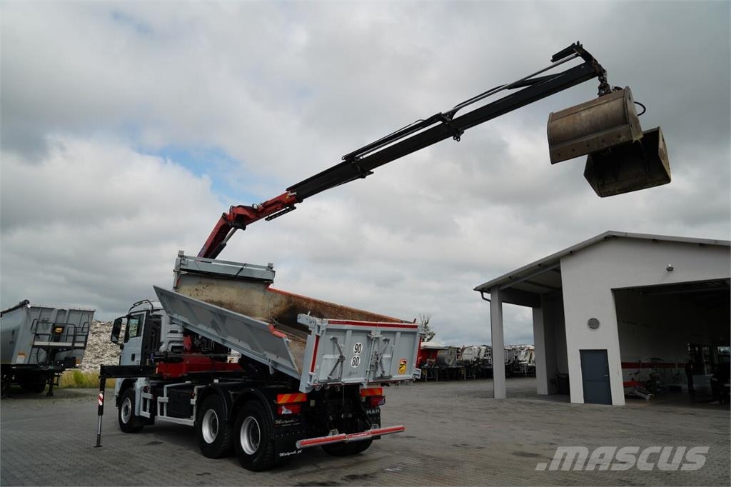 MAN TGS 33.360 / WYWROTKA + HDS Autobasculanta