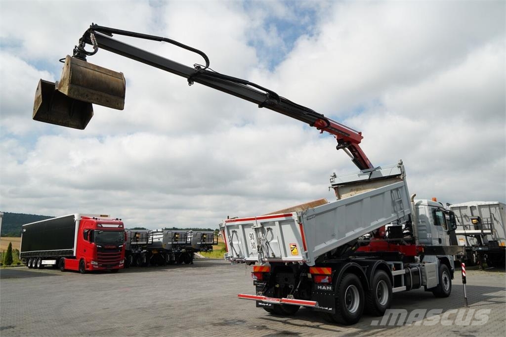 MAN TGS 33.360 / WYWROTKA + HDS Autobasculanta