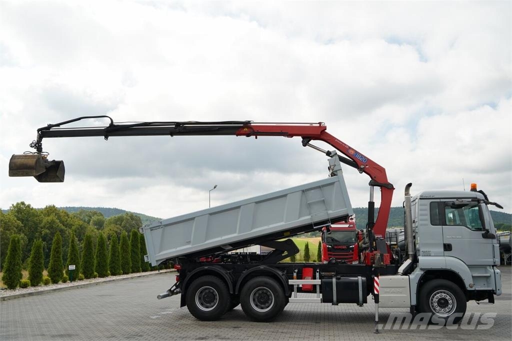 MAN TGS 33.360 / WYWROTKA + HDS Autobasculanta