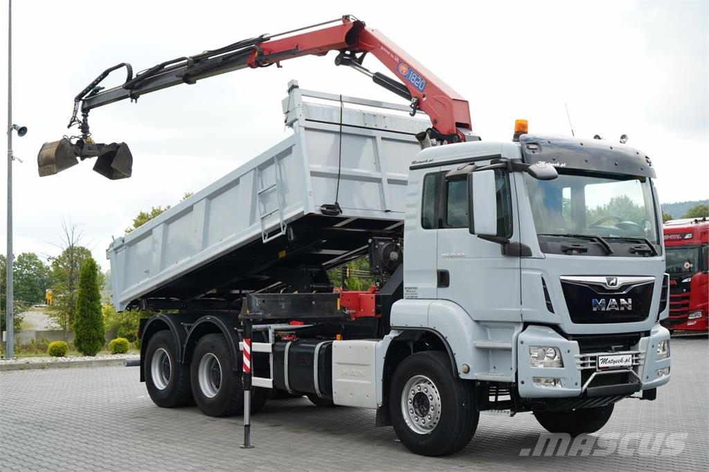 MAN TGS 33.360 / WYWROTKA + HDS Autobasculanta