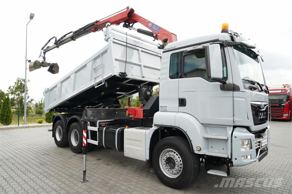 MAN TGS 33.360 / WYWROTKA + HDS Autobasculanta