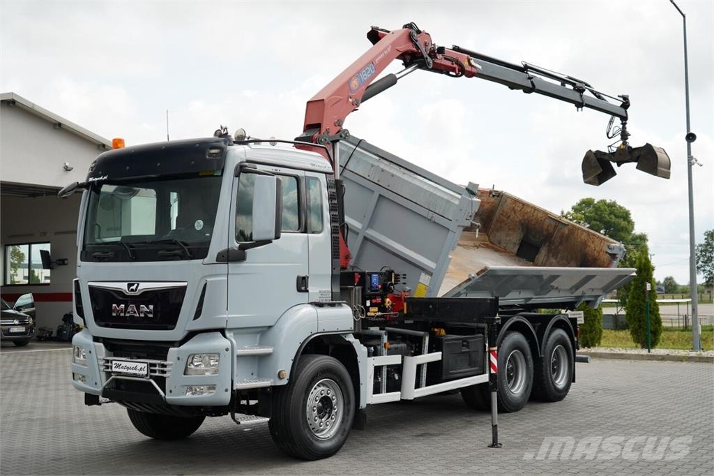 MAN TGS 33.360 / WYWROTKA + HDS Autobasculanta