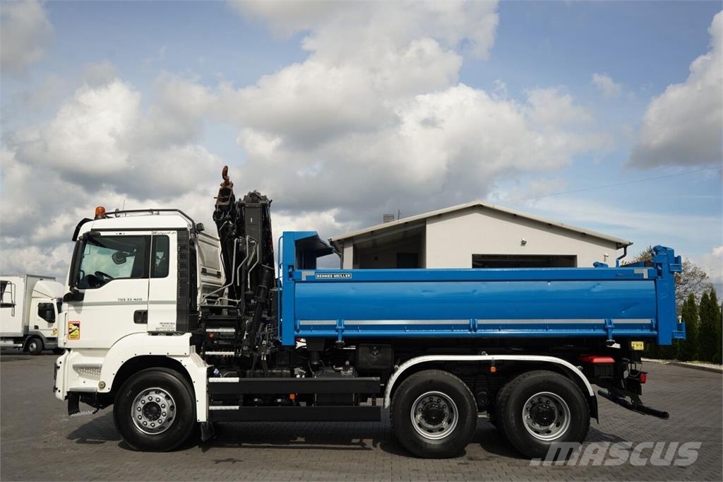 MAN TGS 33.420 / 6x4 / WYWROTKA 3 STRONNA / 2x HYDROBU شاحنات قلابة