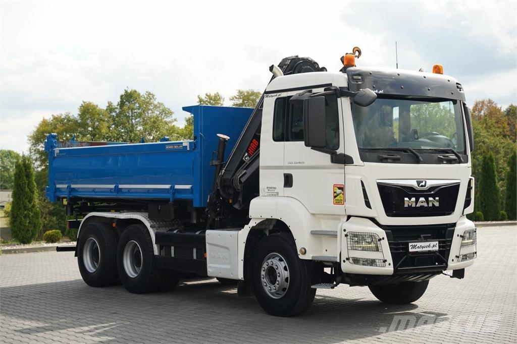 MAN TGS 33.420 / 6x4 / WYWROTKA 3 STRONNA / 2x HYDROBU شاحنات قلابة