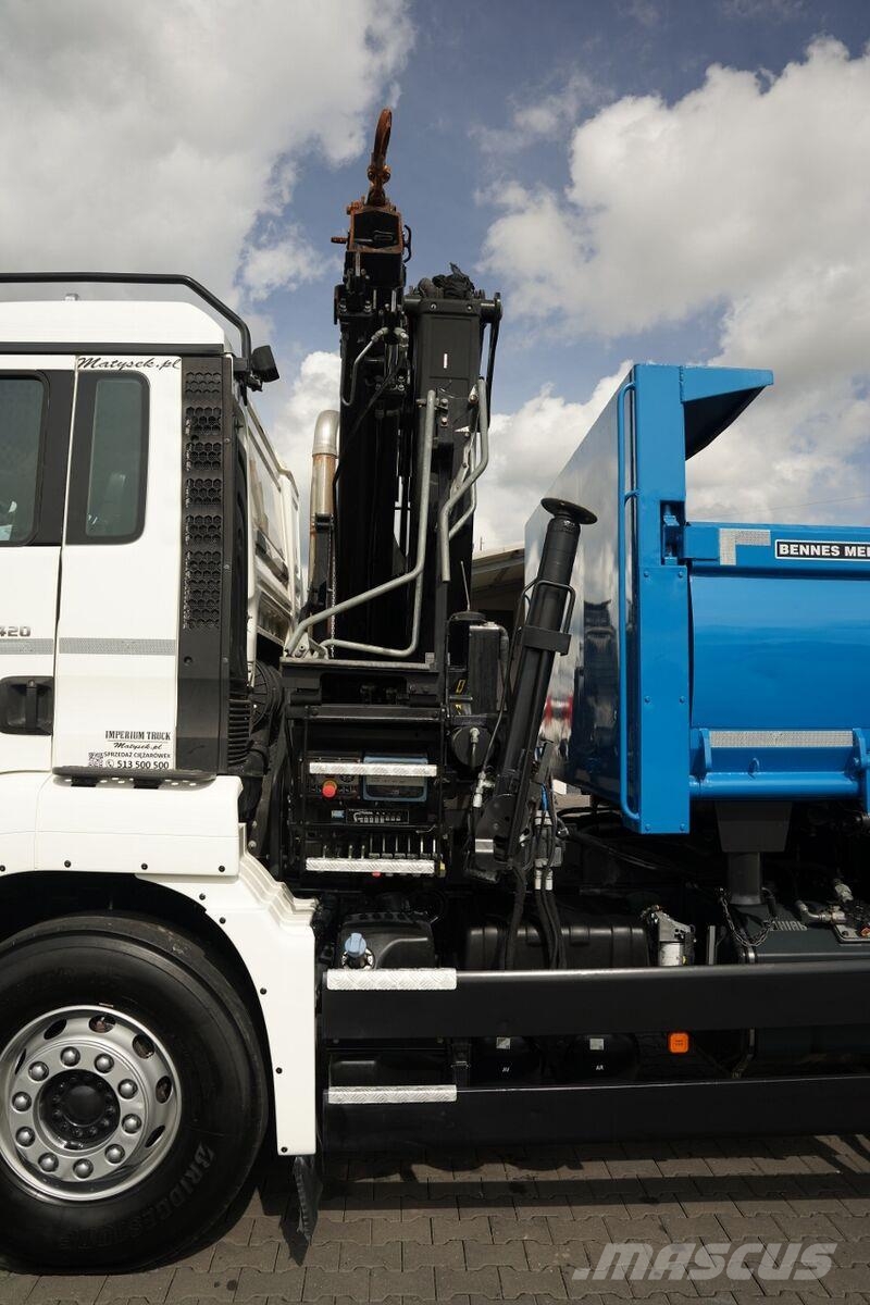 MAN TGS 33.420 / 6x4 / WYWROTKA 3 STRONNA / 2x HYDROBU شاحنات قلابة