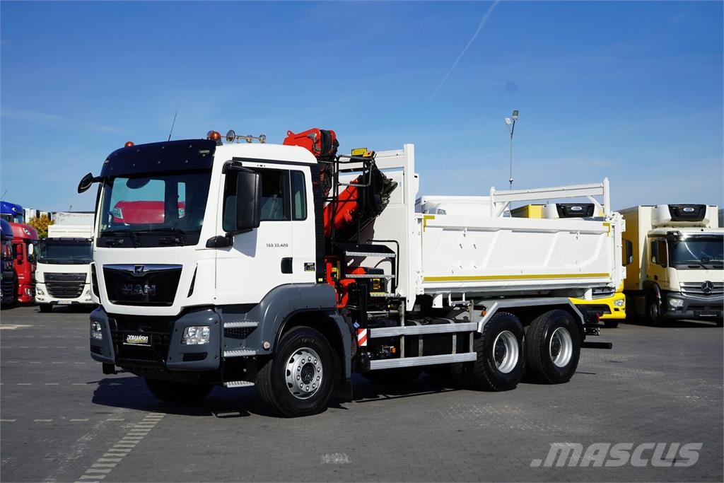 MAN TGS / 33.420 / E 6 / WYWROTKA + HDS / FASSI F 175 Sora- ja kippiautot