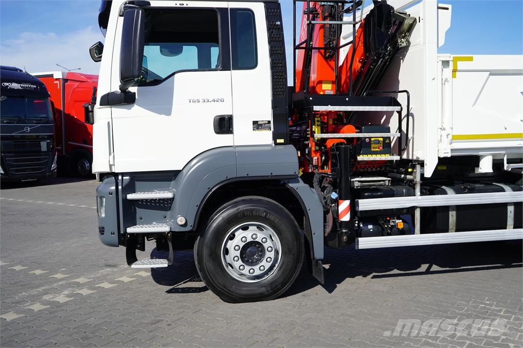 MAN TGS / 33.420 / E 6 / WYWROTKA + HDS / FASSI F 175 Sora- ja kippiautot
