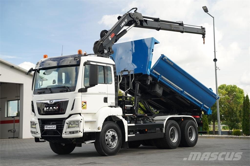 MAN TGS 33.420 / 6x4 / WYWROTKA 3 STRONNA / 2x HYDROBU شاحنات قلابة