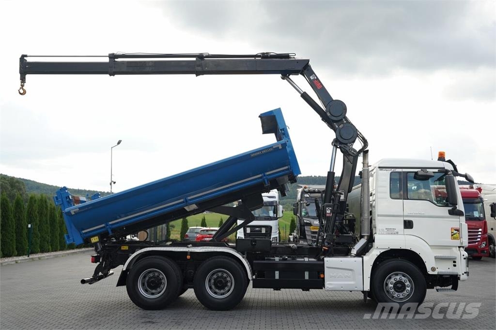 MAN TGS 33.420 / 6x4 / WYWROTKA 3 STRONNA / 2x HYDROBU شاحنات قلابة