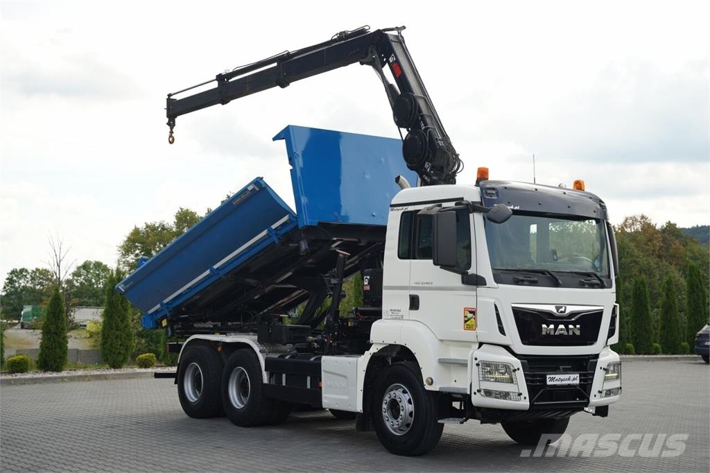 MAN TGS 33.420 / 6x4 / WYWROTKA 3 STRONNA / 2x HYDROBU شاحنات قلابة