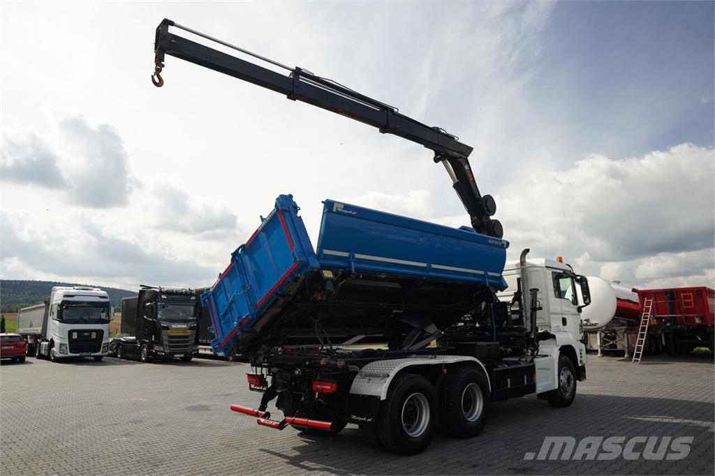 MAN TGS 33.420 / 6x4 / WYWROTKA 3 STRONNA / 2x HYDROBU شاحنات قلابة