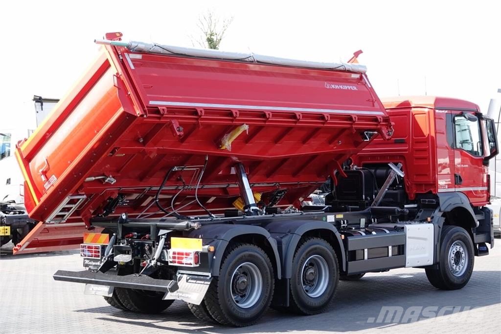 MAN TGS 33.440 / 6X4 / WYWROTKA 3 STRONNA / HYDROBURTA Camion ribaltabili