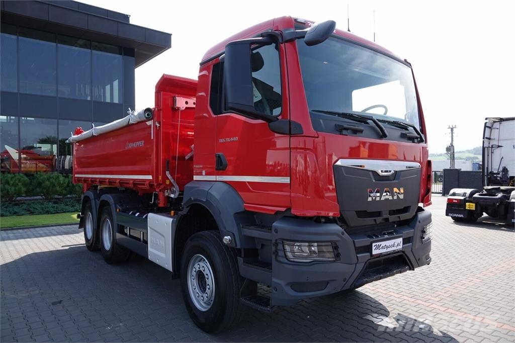 MAN TGS 33.440 / 6X4 / WYWROTKA 3 STRONNA / HYDROBURTA Camion ribaltabili