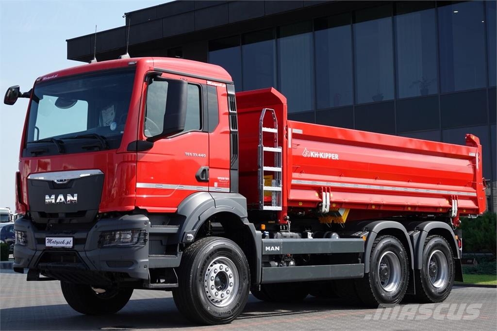 MAN TGS 33.440 / 6X4 / WYWROTKA 3 STRONNA / HYDROBURTA Camion ribaltabili