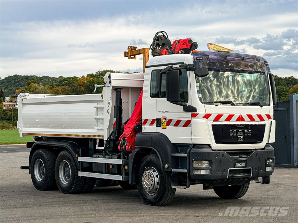 MAN TGS 33.440*KIPPER 4,50m+EPSILON Q170Z95 *6x4*TOP Гусеничные краны