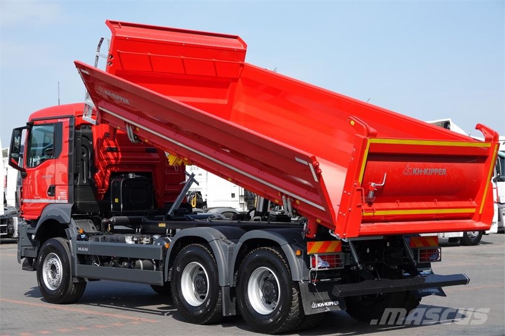 MAN TGS 33.440 / 6X4 / WYWROTKA 3 STRONNA / HYDROBURTA Camion ribaltabili