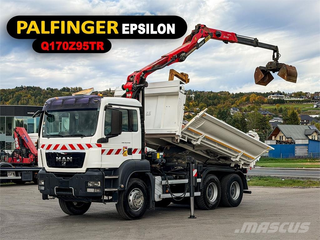 MAN TGS 33.440*KIPPER 4,50m+EPSILON Q170Z95 *6x4*TOP Гусеничные краны