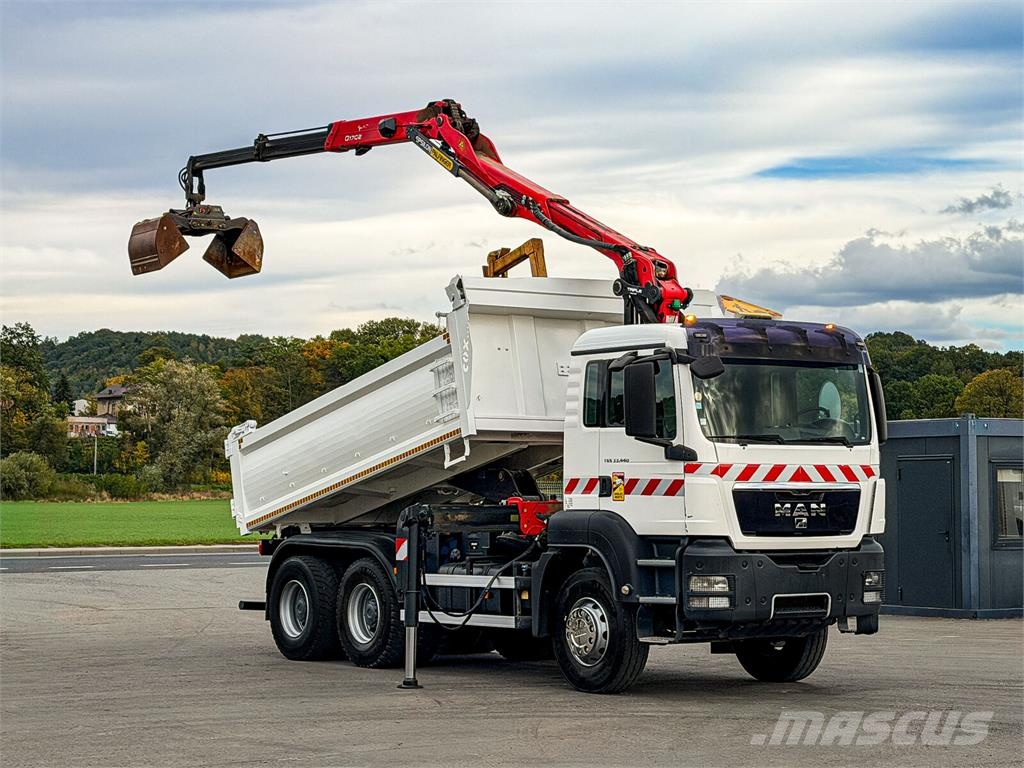 MAN TGS 33.440*KIPPER 4,50m+EPSILON Q170Z95 *6x4*TOP Гусеничные краны