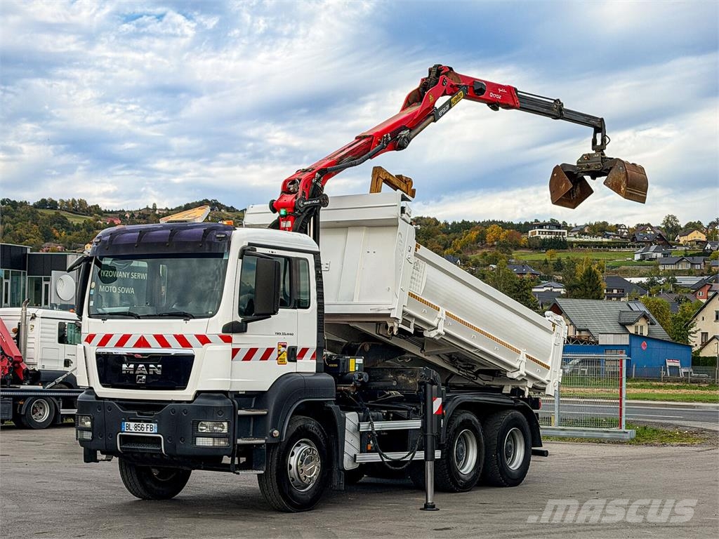 MAN TGS 33.440*KIPPER 4,50m+EPSILON Q170Z95 *6x4*TOP Гусеничные краны